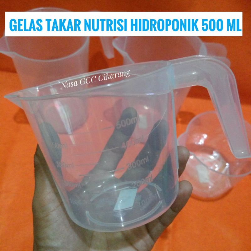 Jual Gelas Ukur Takaran Nutrisi Ab Mix Hidroponik 500ml Shopee Indonesia 3373