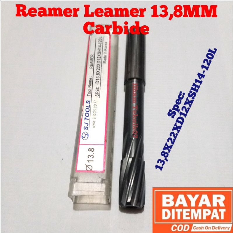 reamer Carbide leamer 13,8mm Carbide mata reamer pembesar lubang senapan