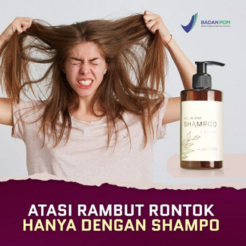 (TERMURAH + COD)JEVARINE Shampoo Anti Rambut Rontok, Botak, Penghitam dan Anti Ketombe All In One, Shampo Menyembuhkan Kebotakan Kerontokan Parah Pria dan Wanita, Ketombe Parah- Lazuardi Store