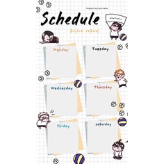 

Sticker Jadwal Pelajaran