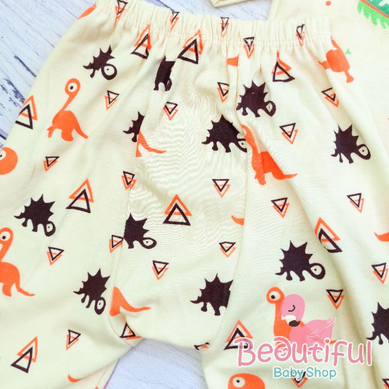 PREMIUM Setelan Bayi Panjang SNI Motif Cute Dino / Setelan Piyama Bayi Laki-laki / Baju Bayi Panjang Merk Daffa / Baju Tidur Bayi / Baby.ou_