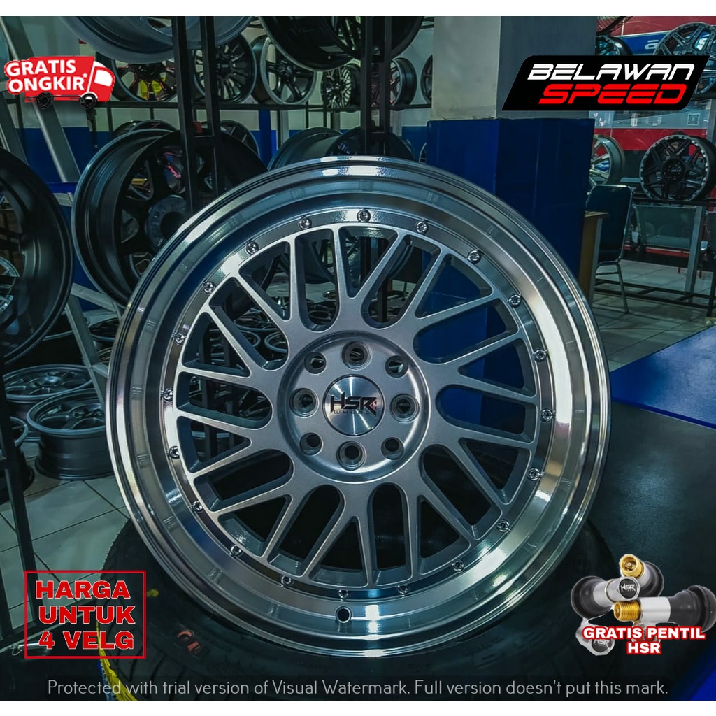 GRATIS ONGKIR VELG RACING HSR RING 17 UNTUK MOBIL AVANZA HONDA CIVIC VTI CITY SOLUNA R17 HSR PADDOCK