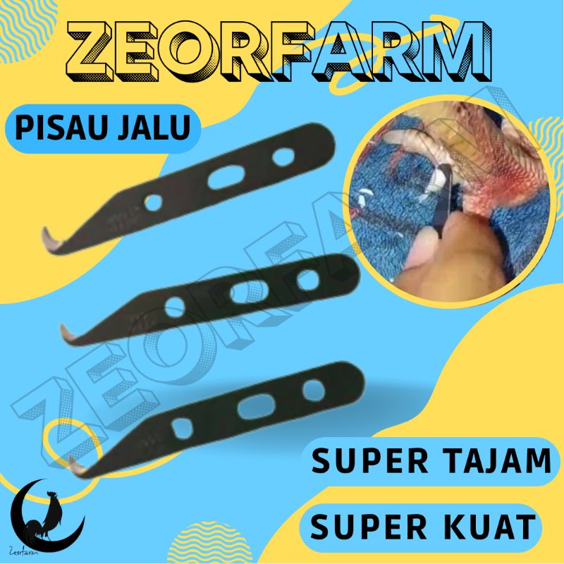 pisau jalu TYPE C peruncing dan pengatur arah jalu