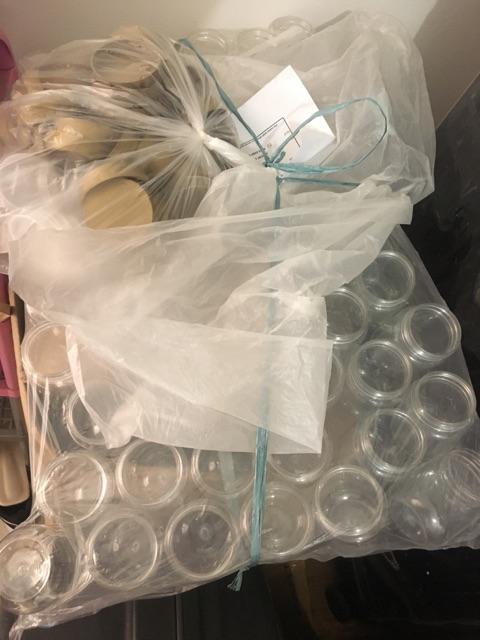 100pcs Botol / Toples Plastik Jar 200ml /sambal/permen/selai/bumbu/slime/pet Murah