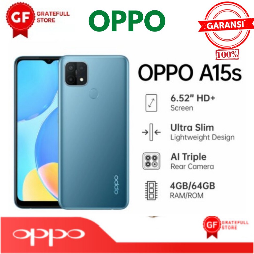 OPPO A15s RAM 3/32-4/64-4/128GB