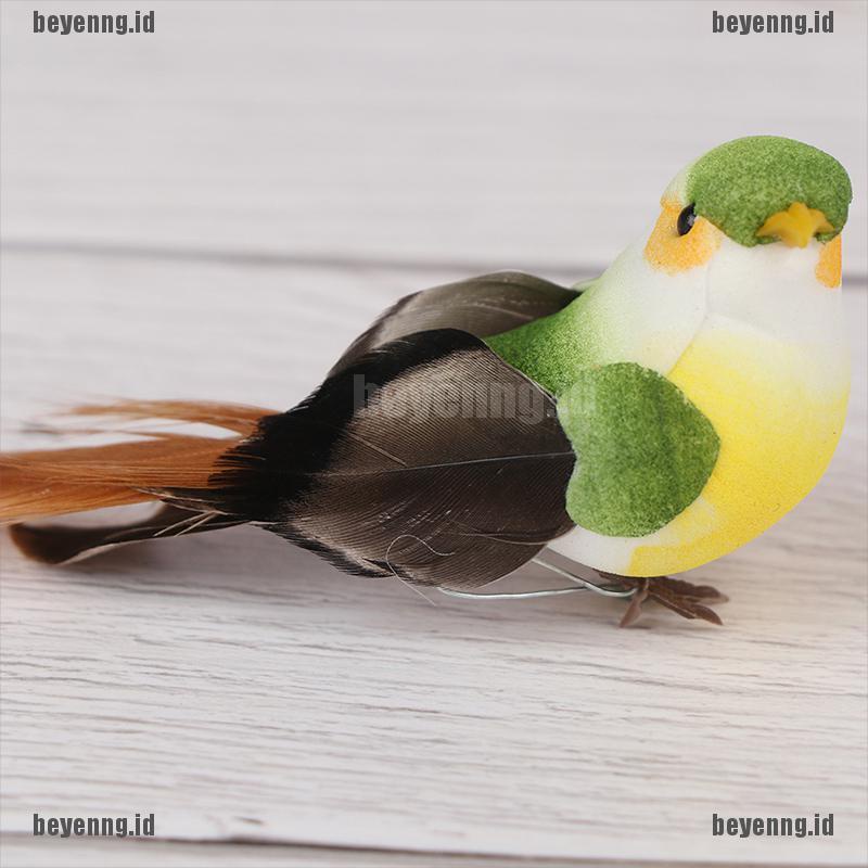 Bey 1pc Burung Imitasi Mini Bahan Busabulu Untuk Dekorasi Rumahpesta Pernikahan