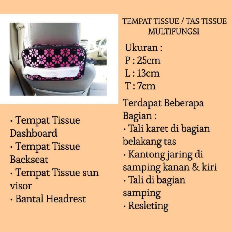 TEMPAT TISSUE NEW NORMAL POLOS DAN MOTIF/ Pouch Tissue tisu U1