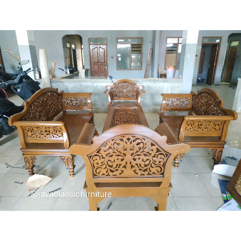 KURSI TAMU KALPATARU UKIR KAYU JATI FURNITURE JEPARA MEUBEL TERAS-2