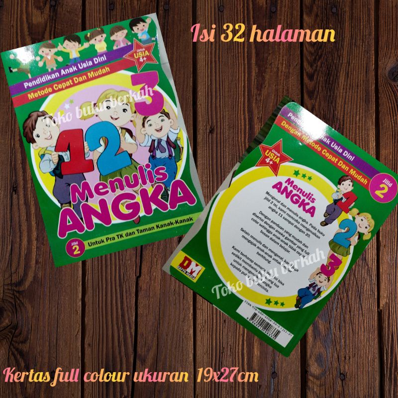 buku metode cepat dan mudah menulis angka jilid 2 (19x27cm)