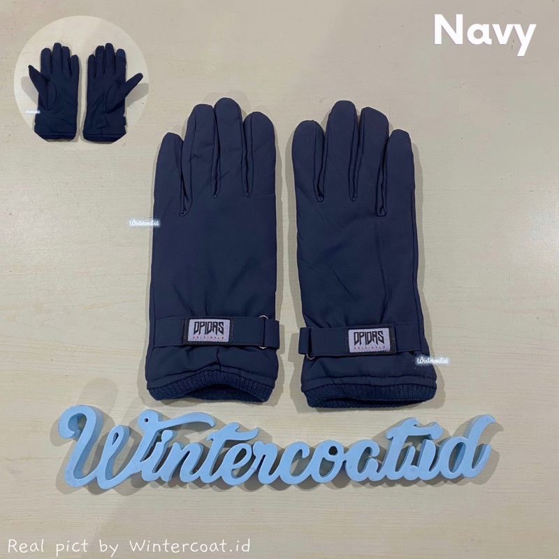 Sarung tangan winter pria men gloves musim dingin touchscreen waterproof opidas import gunung bromo