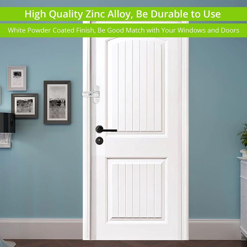 TOP Casement Pintu Dan Jendela T-Lock Rumah Zinc Alloy Security Pembatas Lock Dengan Kunci Pengaman Locks