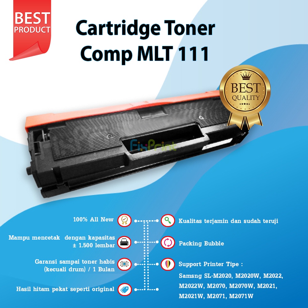 Cartridge Toner Compatible Samsung MLT-111 MLT111 MLT-D111S MLT-d111se Black, Printer Samsung