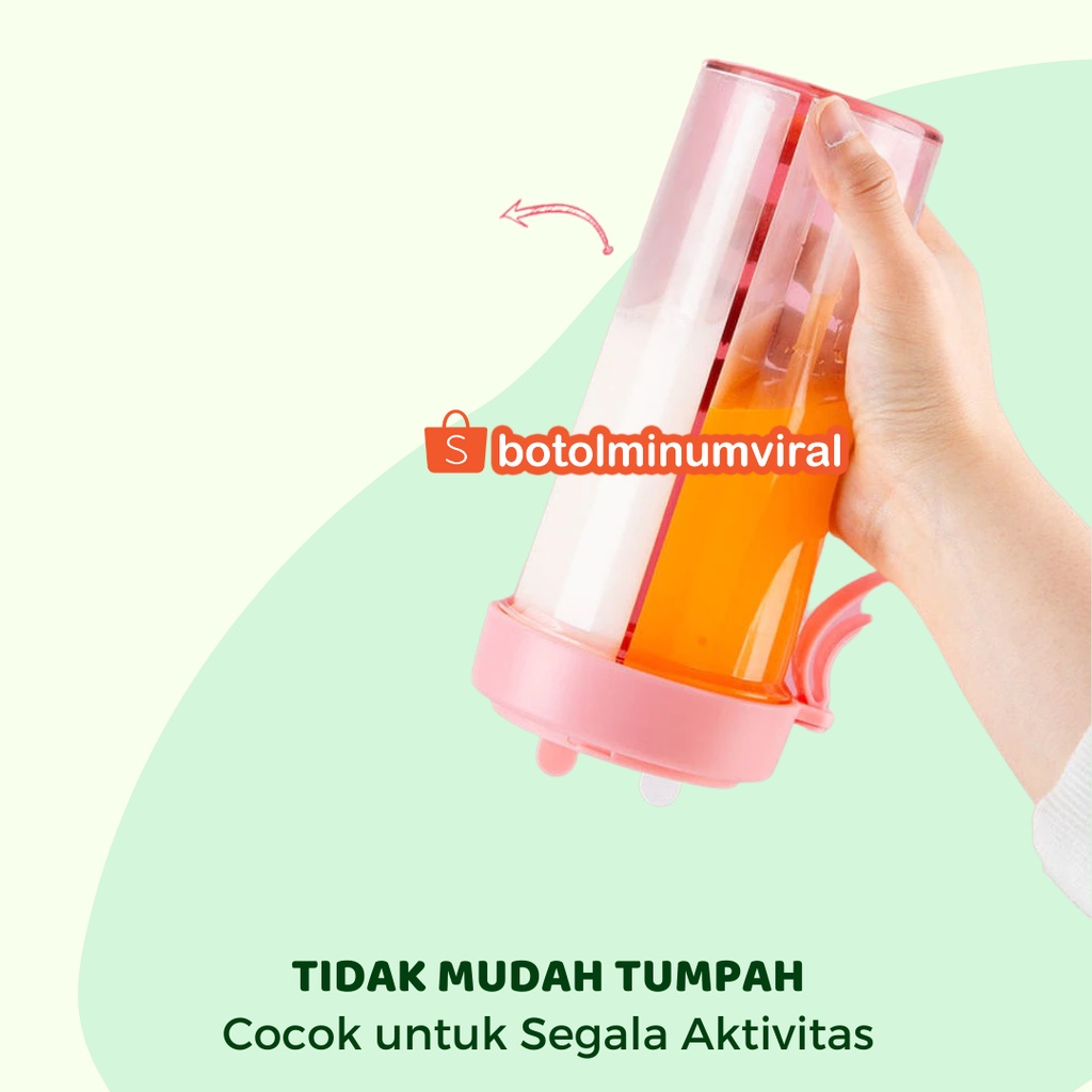 Botol Minum Duet 2 Sisi Couple 600ml