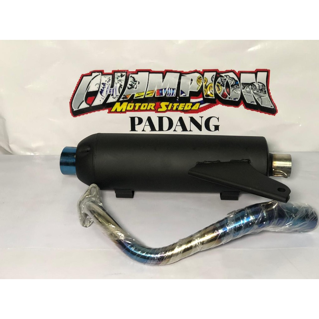 KNALPOT TSUKIGI MATIC BLUE HONDA SS PROJECT BEAT FI ESP  SCOOPY GENIO VARIO 110 125 150 LED VND