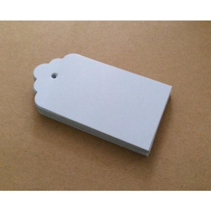 

Hangtag Karton Label Tag Merk Baju Polos Serba 20 Ribu Per Pack