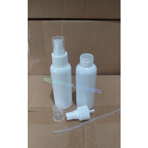 Botol spray 100ml putih tutup putih