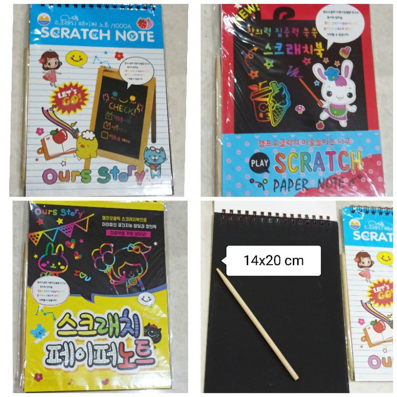 

Buku Scratch Note 14x20 cm