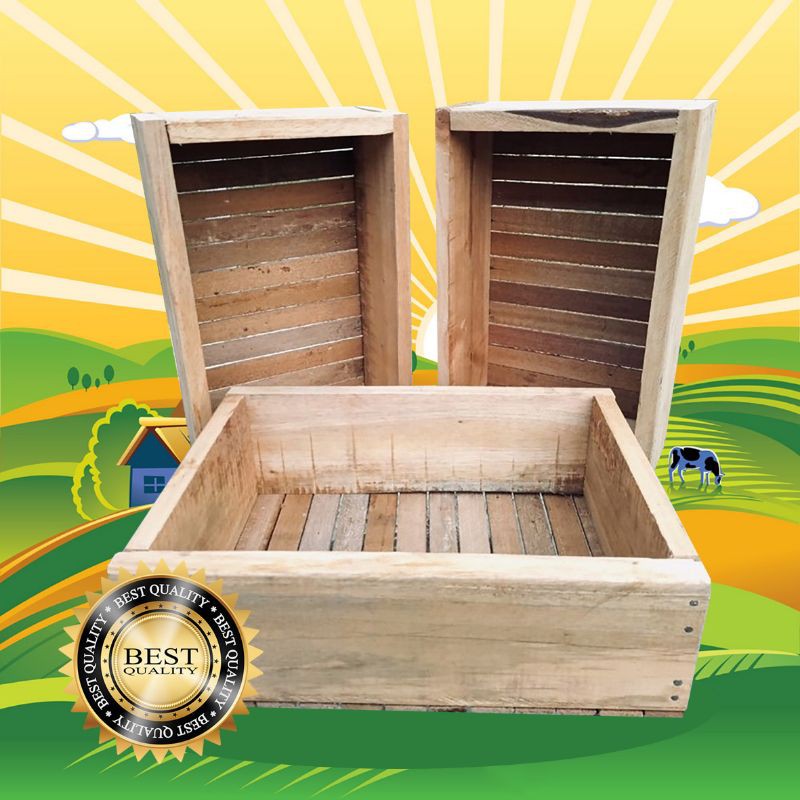 Tempat Tidur Kelinci / Nest box / Tempat Beranak Kelinci / Box Anak Kelinci Bahan Kayu