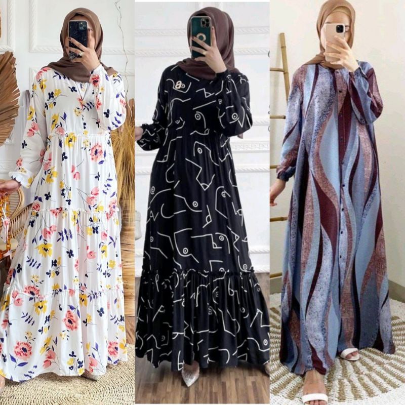 Homey Dress Gamis Rayon Viscose