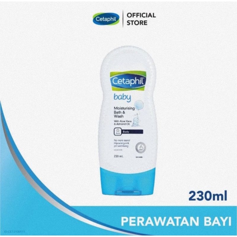 Cetaphil Baby Moisturizing Bath &amp; Wash 230 ml - Sabun Mandi Bayi