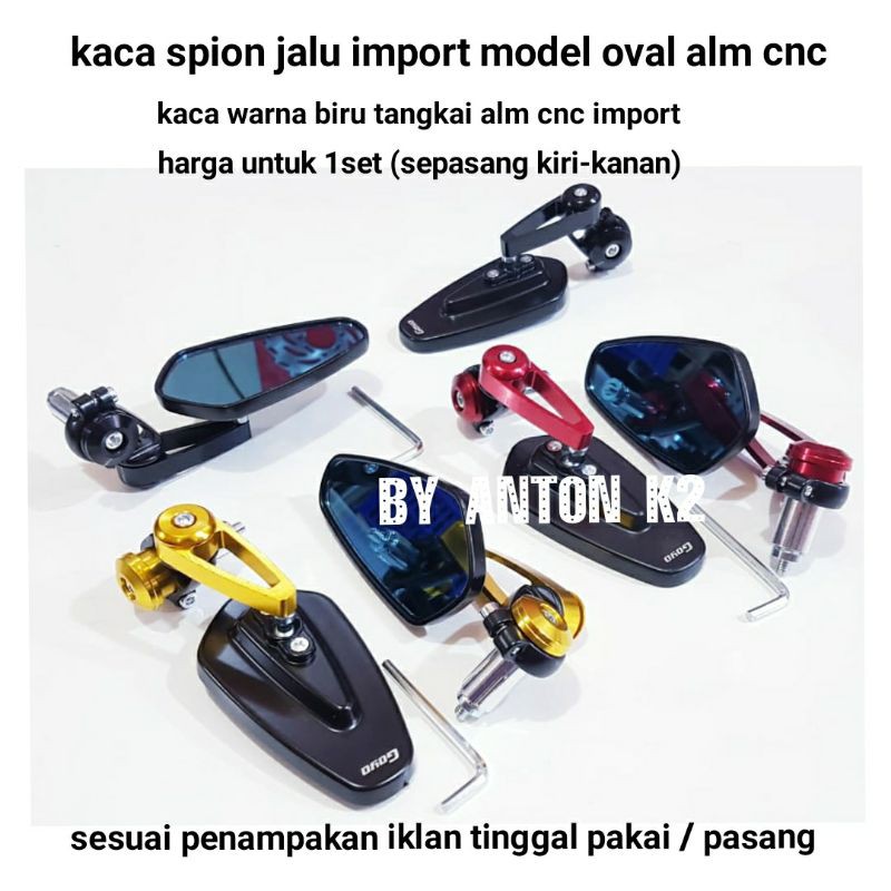 KACA SPION JALU OVAL BANDUL STANG VARIASI MOTOR BEAT-BEAT FI NEW-BEAT STREET-BEAT POP-VARIO-125-150