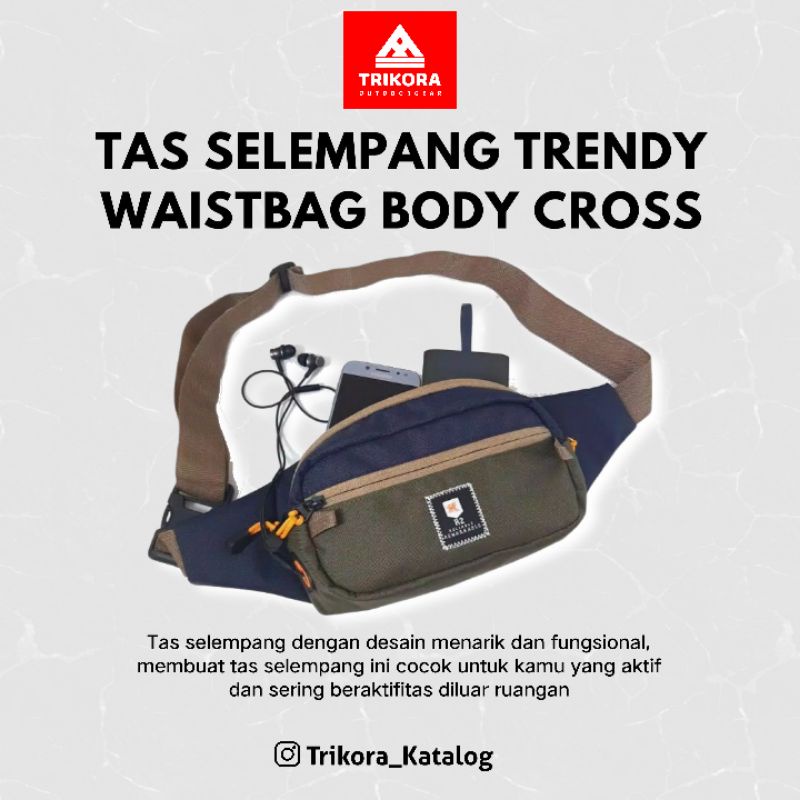 Tas Mini Waistbag Warna Outdoor - Tas Selempang Cross Body Unisex R2 ELBRUS Bufback