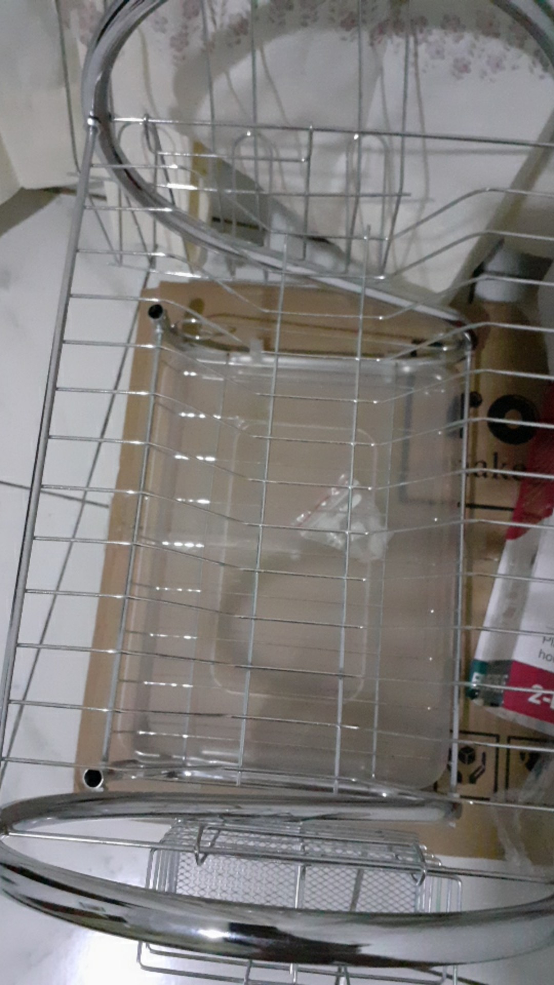  Rak  Piring Stainless 2 Susun 2 Tier Dish Drainer Rack 