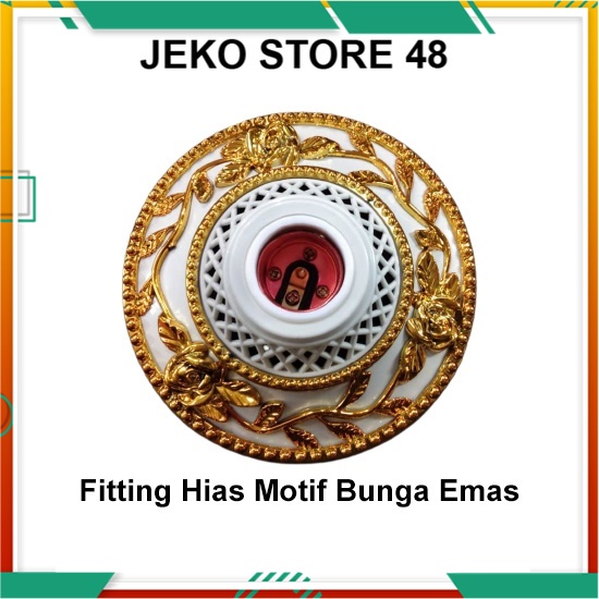 Fitting Lampu Plafon / Fitting Lampu Hias - Fitting Hias Promo - Fiting Plafon Hias Modern Ukir Bung