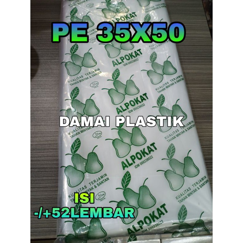 Kantong Plastik Pe 35x50 Plastik  Sayur Laundry Londry dll