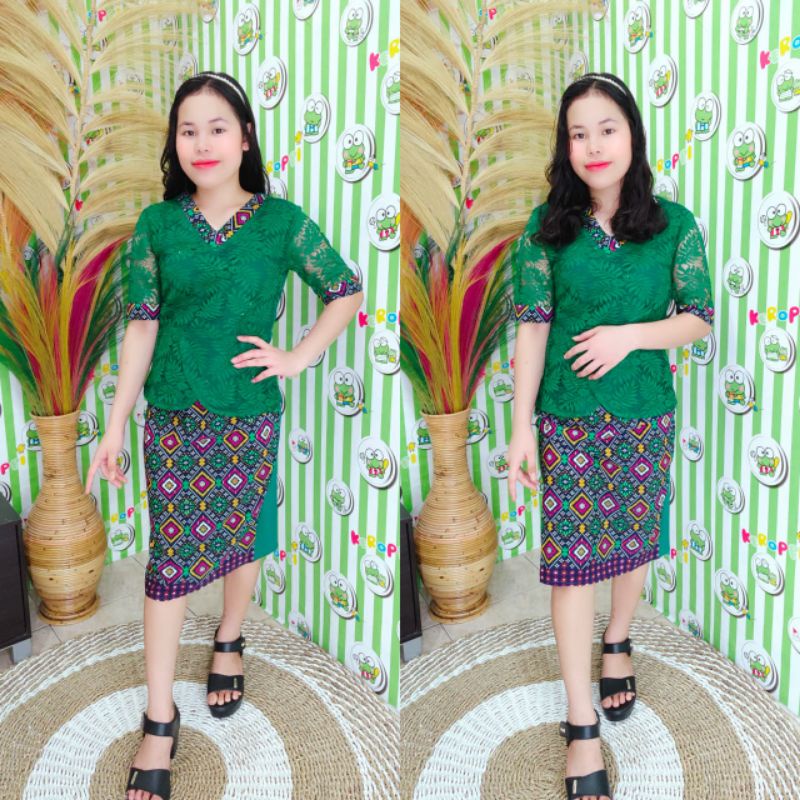 STELAN ROK BAHAN SONGKET+BRUKAT+ SKUBA