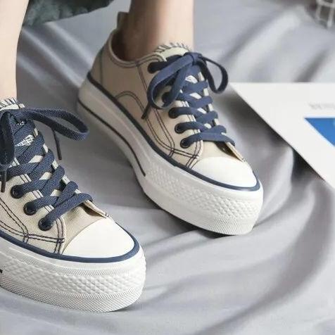 ➣ LURAD Sepatu Kanvas Wanita Sepatu Wanita Tali Lucu Kanvas Shoes Import Cewek Model Terbaru QN327 ►
