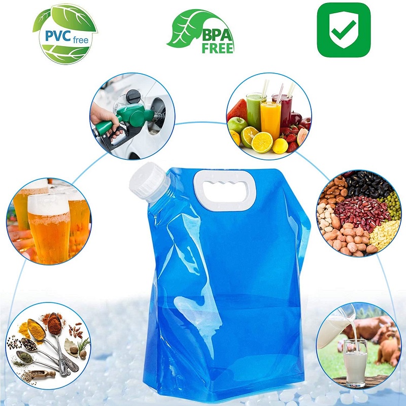 5l / 10L Kantong Air Minum Lipat Portable Untuk Camping / Piknik