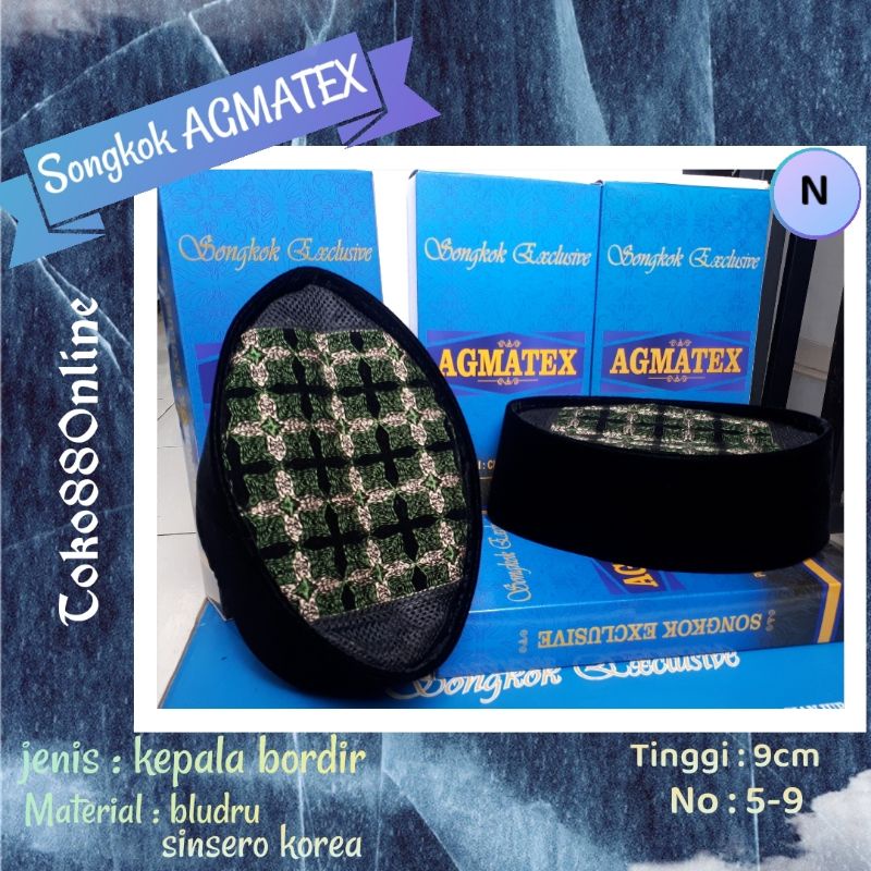PECI SONGKOK AGMATEX KEPALA BORDIR