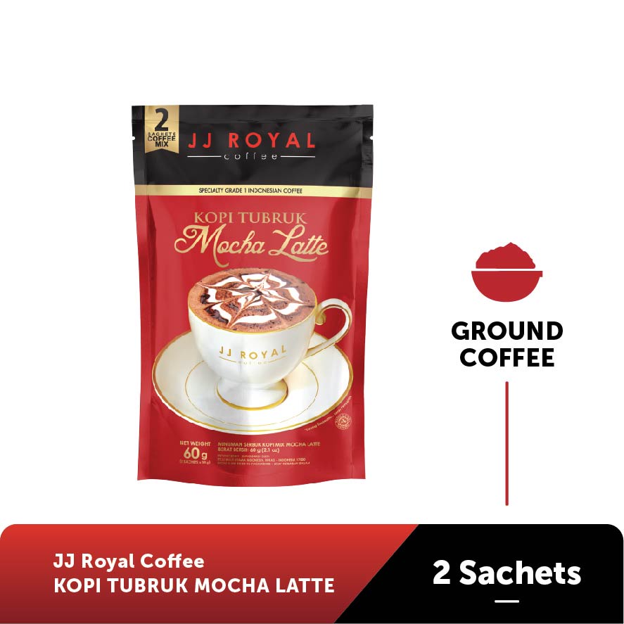 

JJ Royal Coffee Kopi Tubruk Mocha Latte Inner Bag isi 2 Sachets