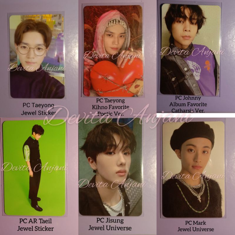 [PC OFC NCT] Taeyong, Mark, Jisung, Johnny, Taeil (Jewel, Album & Kihno)