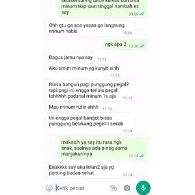 KUNYIT SIRIH MANJAKANI HERBAL SEHAT WANITA  250gr