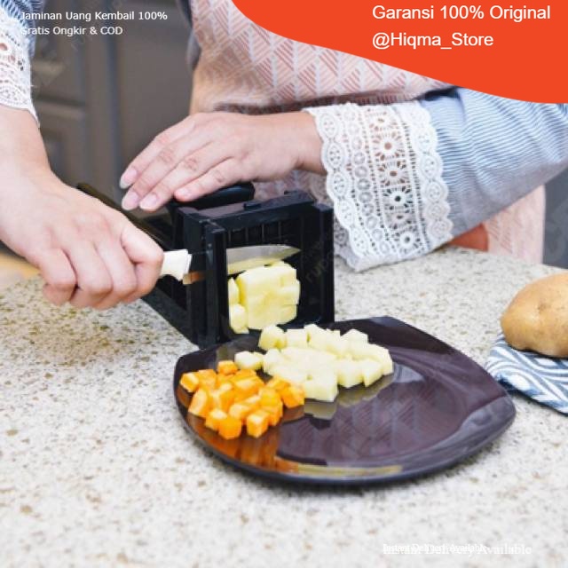 Alat Pemotong Makanan Bentuk Kotak Dadu / Krischef Multi Grater Easy Food Dicer