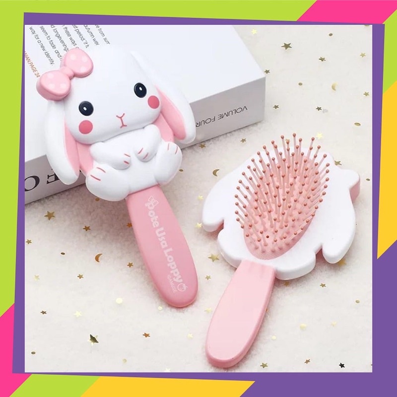 Sisir Rambut Premium Anak Hair Comb Kids 3D princess putri Sisir Detangler 3D Sisir Kesehatan Sisir 3D Pijat Disney Kartun Bahan Plastik