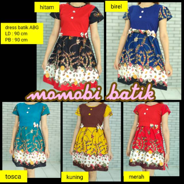 BAJU BATIK ANAK / DRESS TERUSAN / ECER GROSIR BATIK SOLO MURAH / NAURA MDR