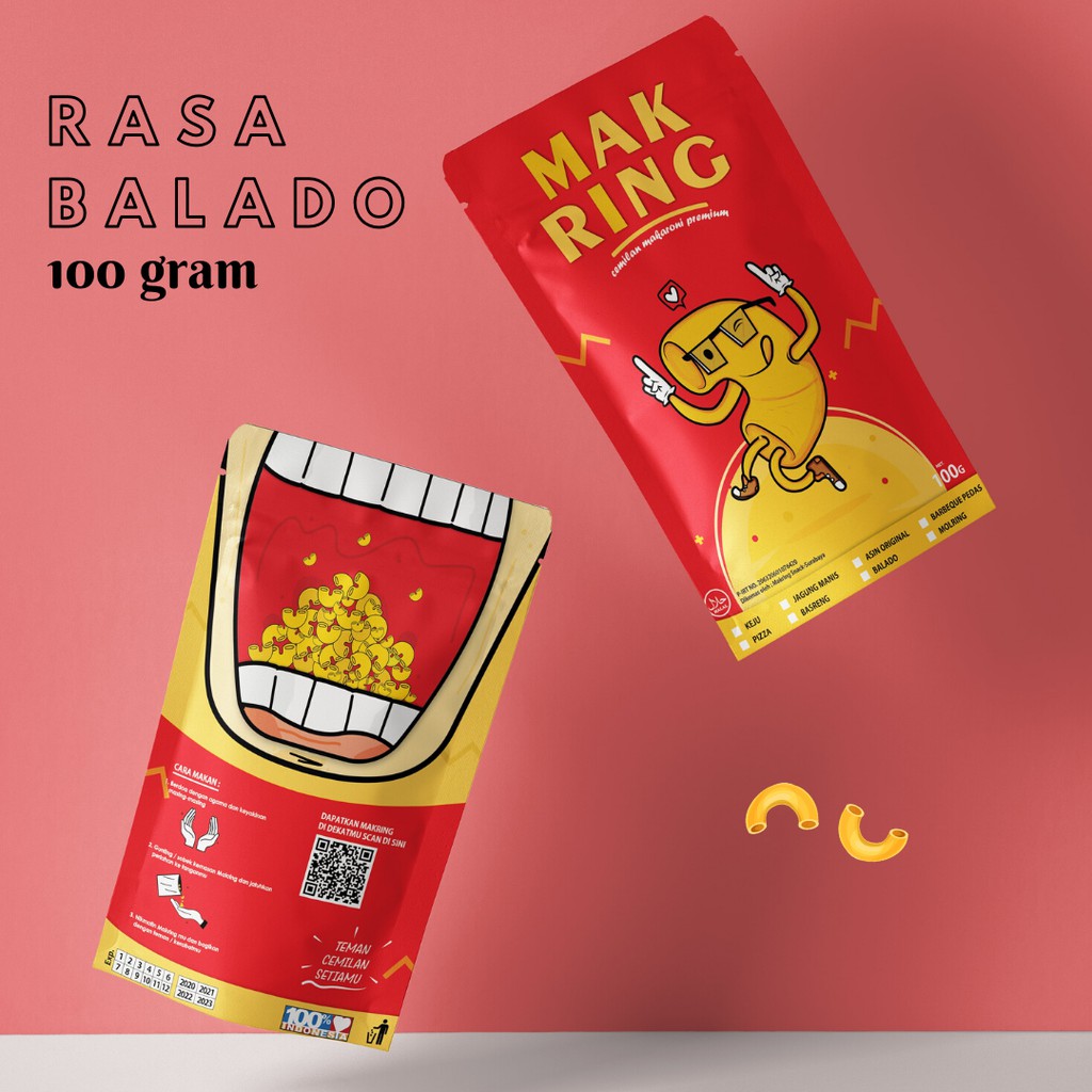 

Makaroni Makring Balado 100gr Spiral Pipa Snack Makanan Ringan Goreng Cemilan Homemade Gtosir