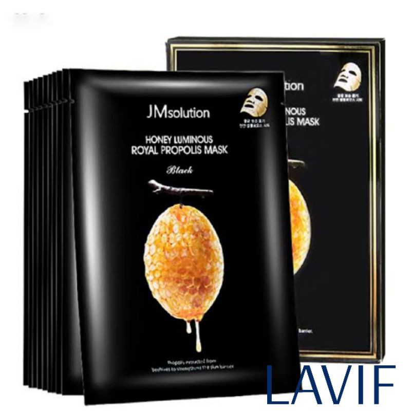 JM Solution Honey Luminous Royal Propolis Mask ● Masker Wajah Sheetmask Korea ● Skincare BPOM