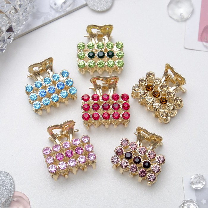 Jedai Logam 2.5cm ala Korea Wanita Dewasa Permata Mutiara Warna Gold Jepit Rambut Alloy Jepitan Poni Elegan Hair Claw Clips