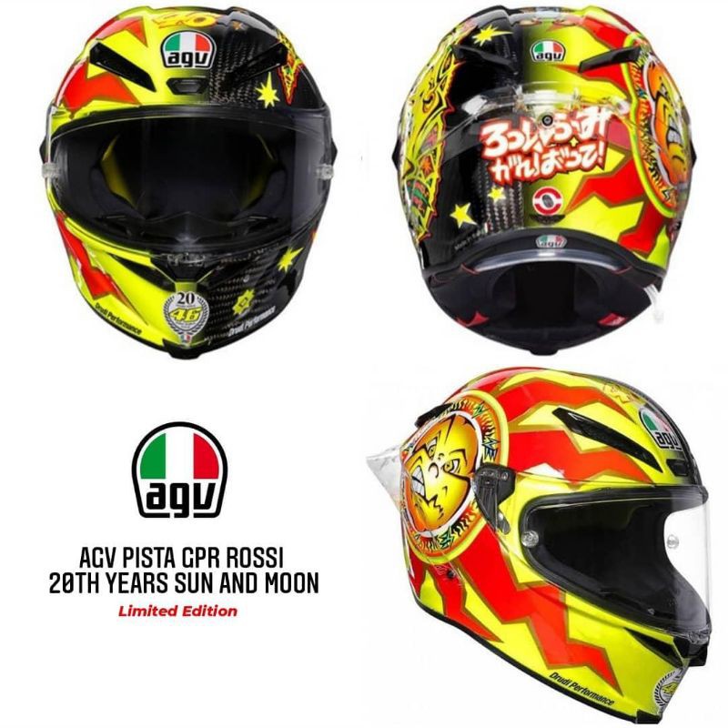 AGV Pista GPR Rossi 20th Years Sun and Moon Limited Edition