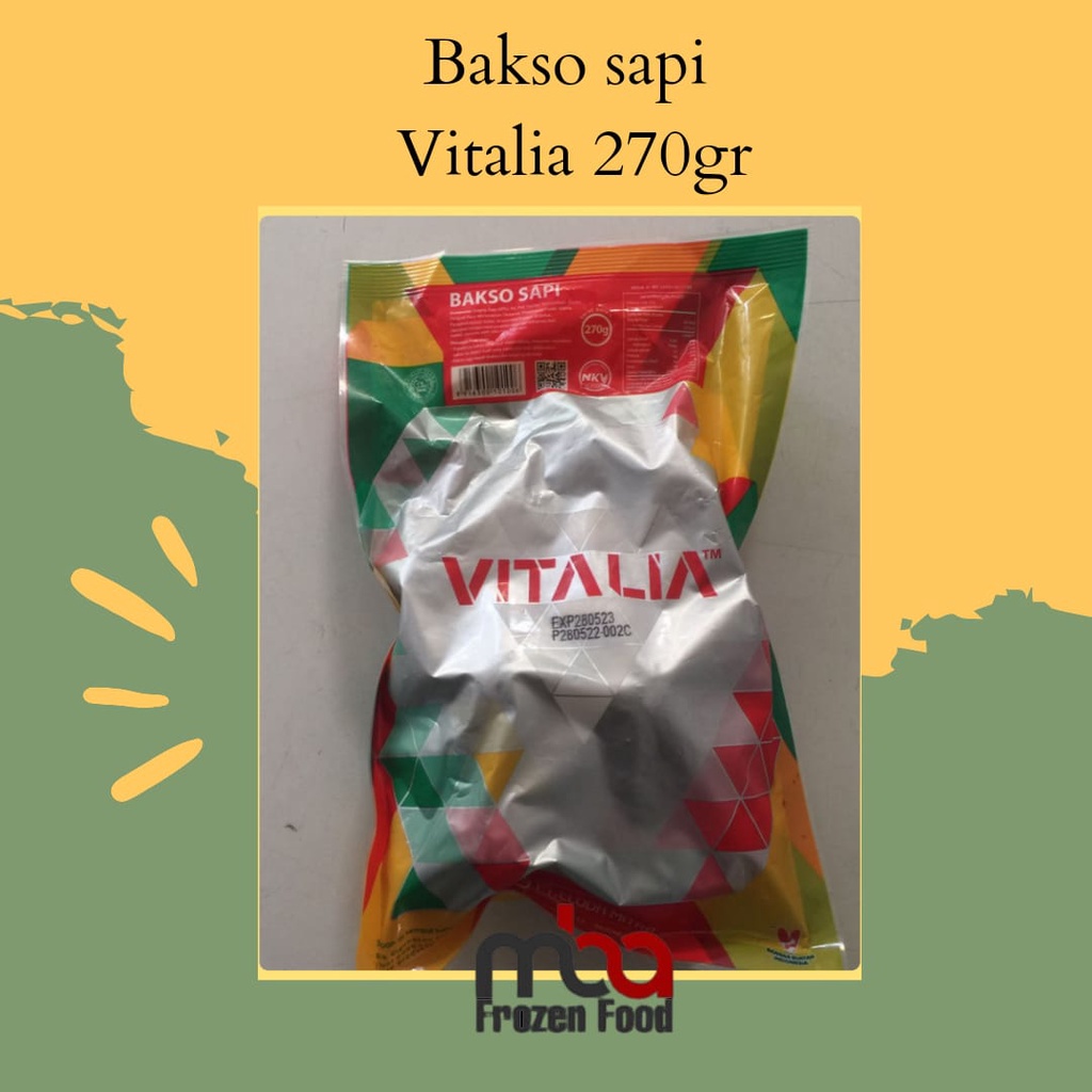 Bakso / Baso Sapi Vitalia 270gr by Bernardi - FROZEN FOOD