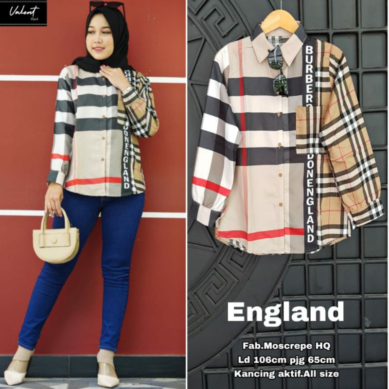 England Tunik By: Val/Tunik/Tunik Muslim/Atasan Muslim Wanita