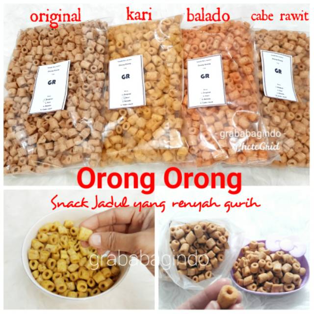 

ORONG ORONG KHAS MEDAN RASA ORIGINAL / BALADO / KARI / CABE RAWIT SNACK RINGAN / MAKANAN KHAS MEDAN