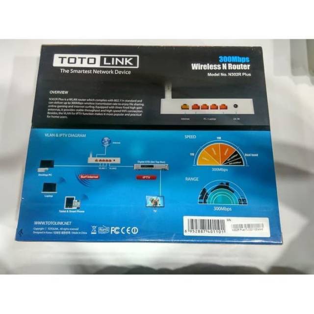 Totolink 300Mbps Wireless n Router N302R plus