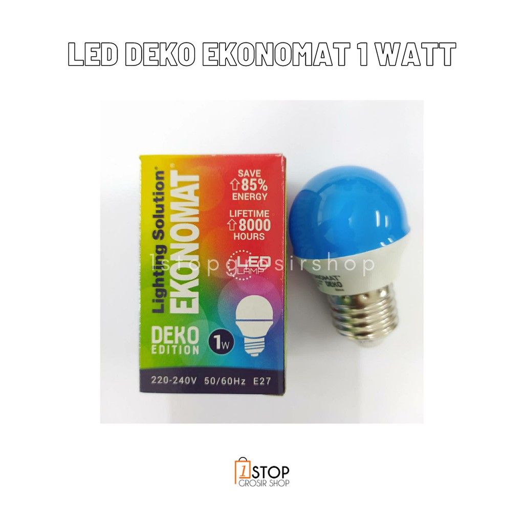 Lampu LED Murah Ekonomat Deko 1 Watt