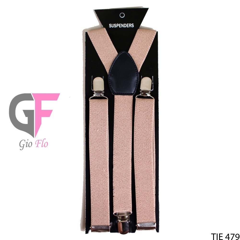 GIOFLO Suspender Aksesoris Fashion Pria Bagus Terbaru Creme / TIE 479