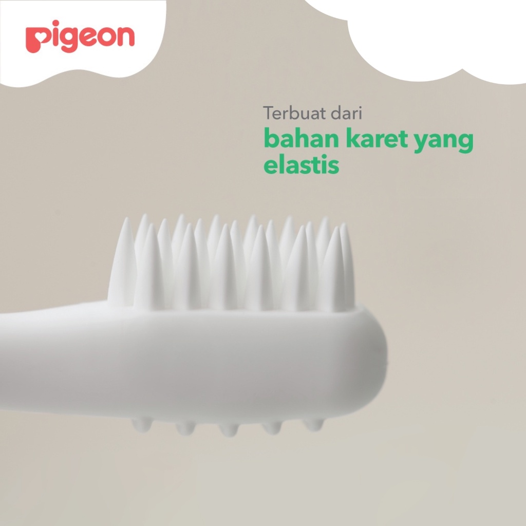 Pigeon Baby Training Toothbrush Lesson 2 Orange Sikat Gigi Bayi Tahap 2